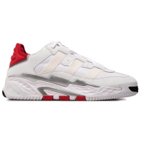 Кроссовки Adidas Niteball белые с красным