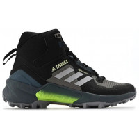 Adidas Terrex Swift R3 Mid Gore-Tex черно-салатовые