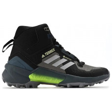 Adidas Terrex Swift R3 Mid Gore-Tex черно-салатовые