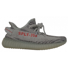Кроссовки Adidas Yeezy Boost 350 V2 серые с принтом